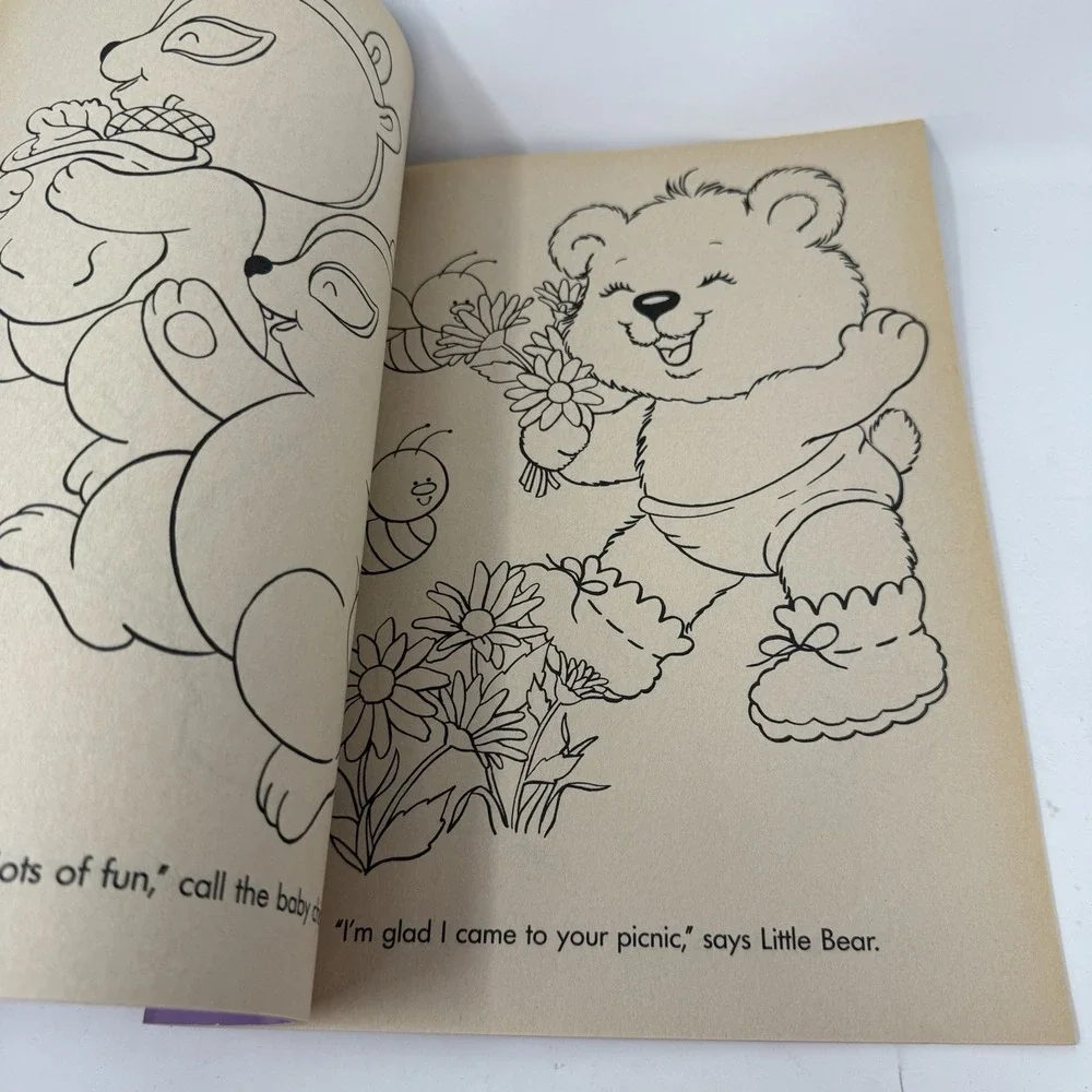 Vintage 1987 Jammie Pies Checkerboard Press Coloring Book Unused Rare